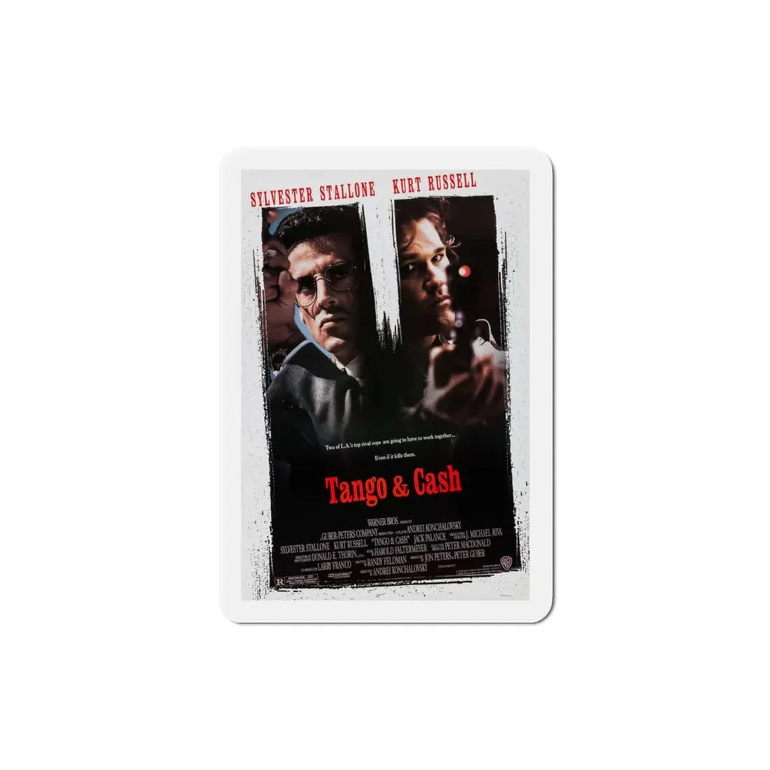 Tango & Cash 1989 Movie Poster Refrigerator Magnet 3 Inch - The Sticker Space