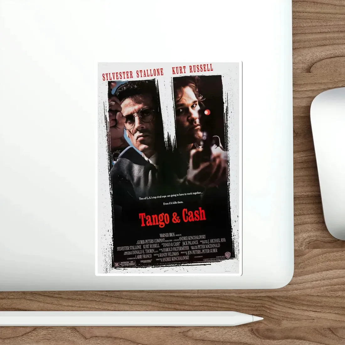 Tango & Cash 1989 Movie Poster STICKER Vinyl Die-Cut Decal - The Sticker Space