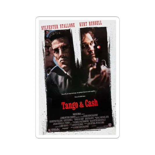Tango & Cash 1989 Movie Poster - STICKER Vinyl Kiss-Cut Decal 2 Inch White - The Sticker Space