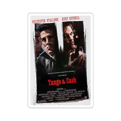 Tango & Cash 1989 Movie Poster - STICKER Vinyl Kiss-Cut Decal 6 Inch White - The Sticker Space