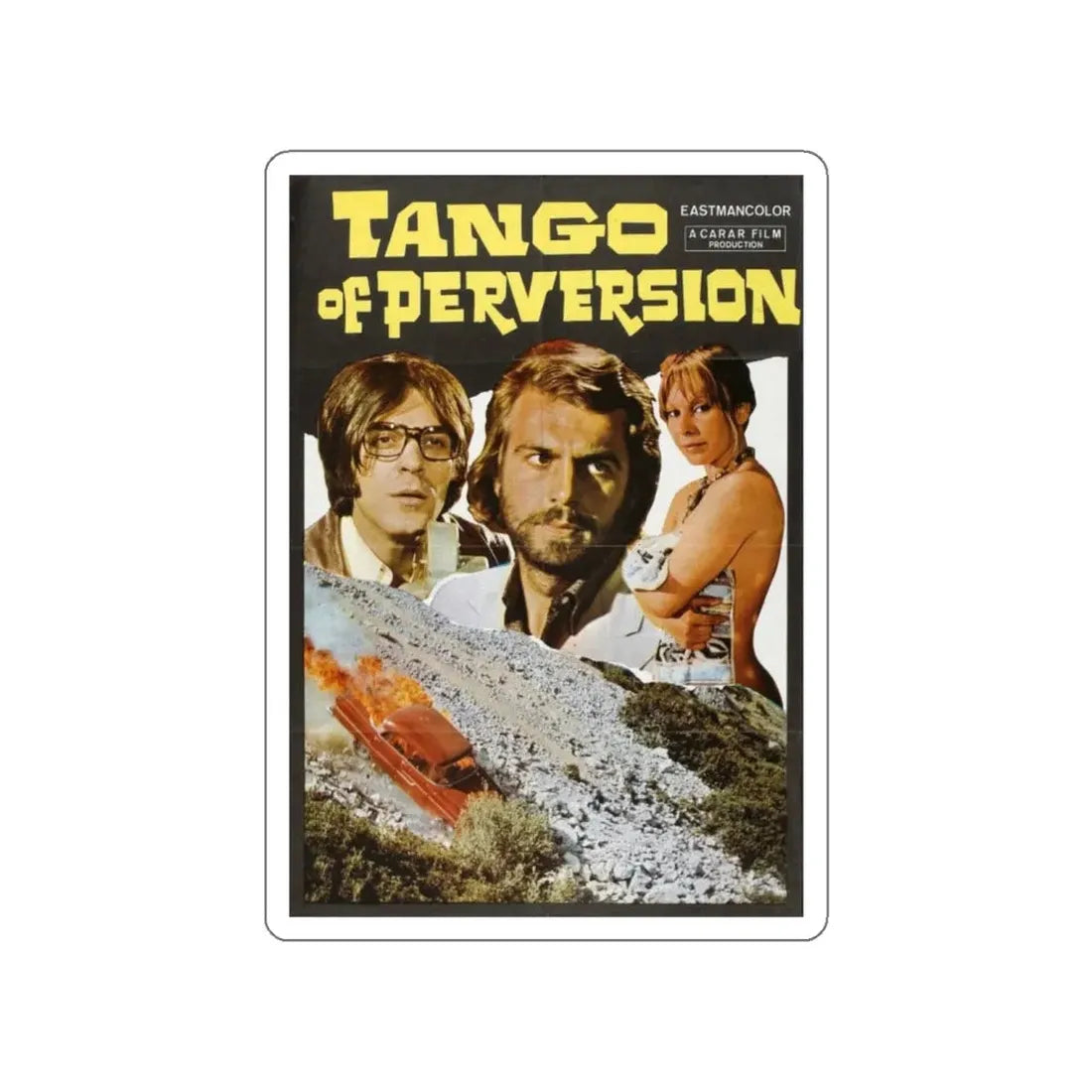 TANGO OF PERVERSION 1973 Movie Poster STICKER Vinyl Die-Cut Decal 4 Inch - The Sticker Space