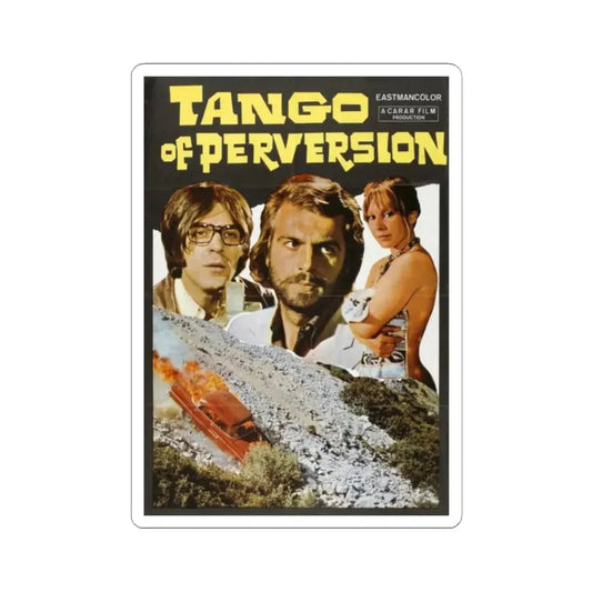 TANGO OF PERVERSION 1973 Movie Poster - STICKER Vinyl Kiss-Cut Decal 2 Inch White - The Sticker Space