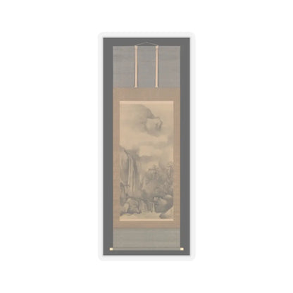 Tani Bunchō - Landscape with Waterfall - 1828 v2 - STICKER Vinyl Kiss-Cut Decal