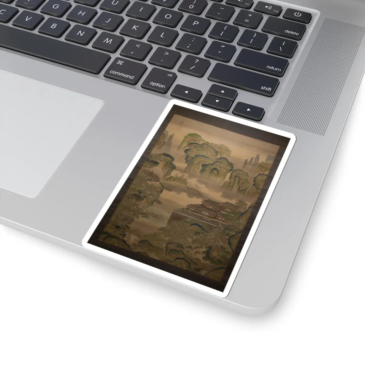 Tani Bunchō - Palace Landscape - early 19th century v1 - STICKER Vinyl Kiss-Cut Decal