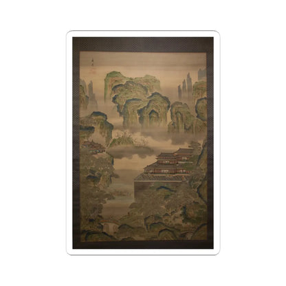 Tani Bunchō - Palace Landscape - early 19th century v1 - STICKER Vinyl Kiss-Cut Decal