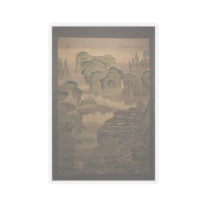 Tani Bunchō - Palace Landscape - early 19th century v1 - STICKER Vinyl Kiss-Cut Decal