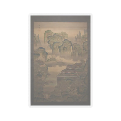 Tani Bunchō - Palace Landscape - early 19th century v1 - STICKER Vinyl Kiss-Cut Decal