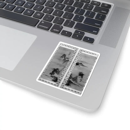 Tani Bunchō - River Gorge with Waterfall - unknown v2 - STICKER Vinyl Kiss-Cut Decal
