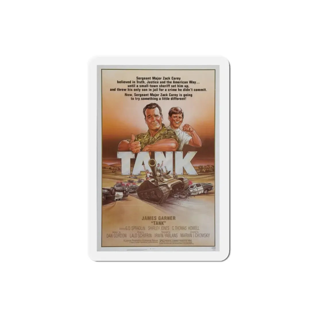 Tank 1984 Movie Poster Refrigerator Magnet 2 Inch - The Sticker Space