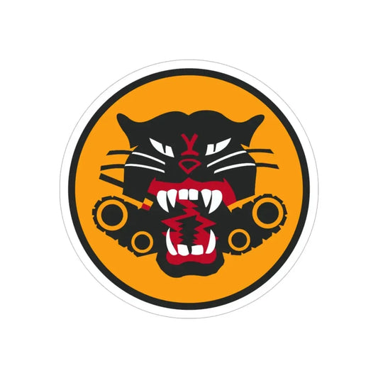 Tank Destroyer Forces (U.S. Army) REVERSE PRINT Transparent Die-Cut STICKER 6 Inch Die-Cut Transparent - The Sticker Space