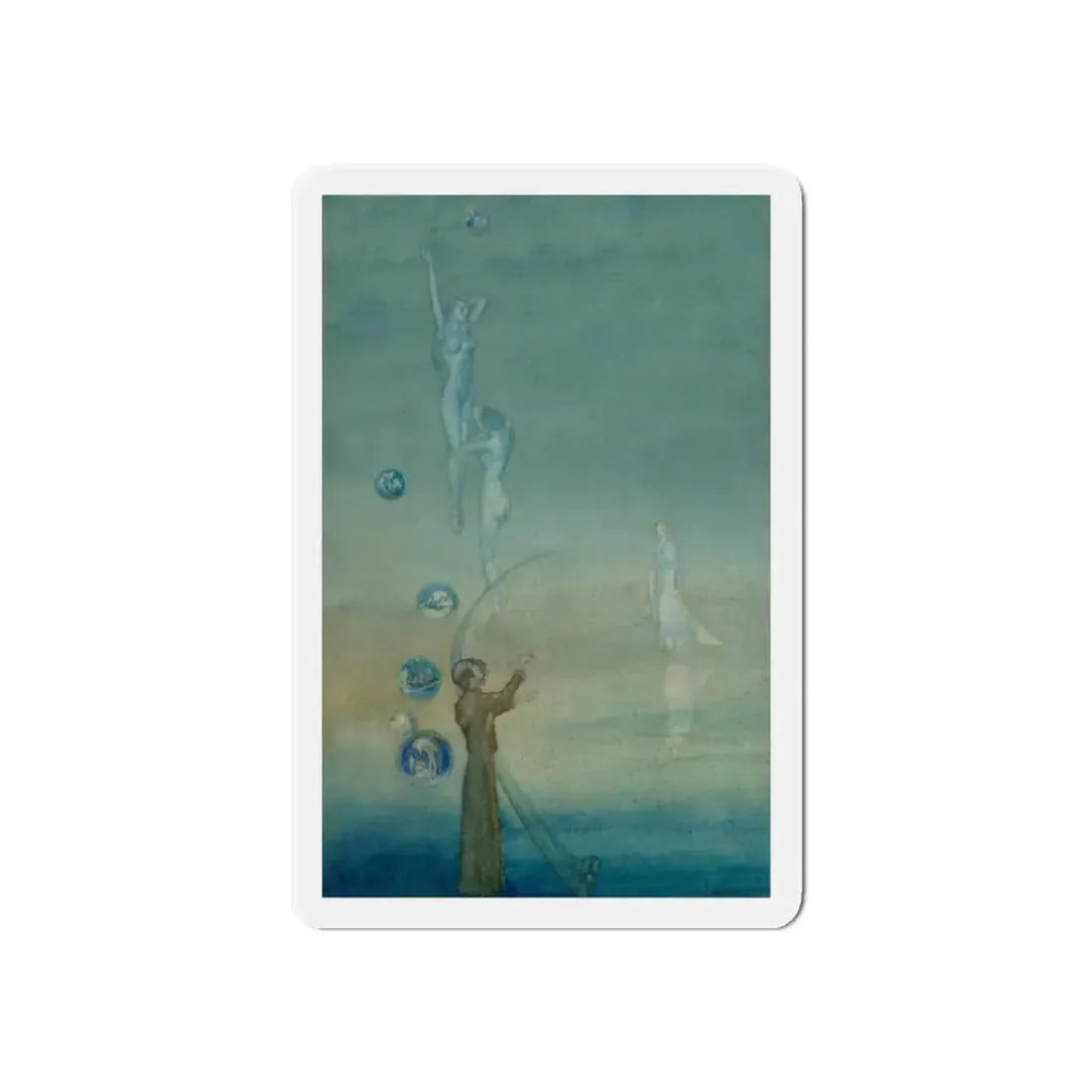 Tannhauser interior book illustration, 1911 (Magazine Illustration) Refrigerator Magnet 6 Inch Die-Cut - The Sticker Space