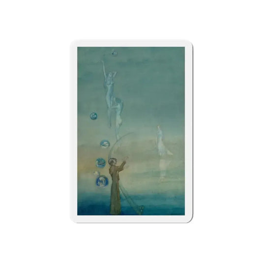 Tannhauser interior book illustration, 1911 (Magazine Illustration) Refrigerator Magnet 6 Inch Die-Cut - The Sticker Space