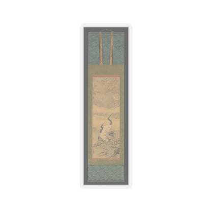 Tanomura Chikuden 田能村竹田 - Pair of Cranes in Bamboo Grove - ca. early 1830s v2 - STICKER Vinyl Kiss-Cut Decal