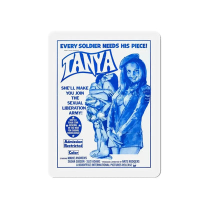 TANYA 1976 Movie Poster - Refrigerator Magnet 3 Inch Die-Cut - The Sticker Space
