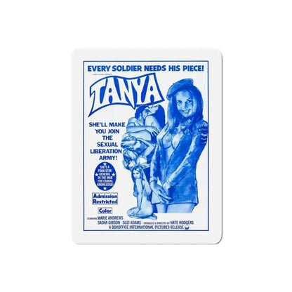 TANYA 1976 Movie Poster - Refrigerator Magnet 6 Inch Die-Cut - The Sticker Space