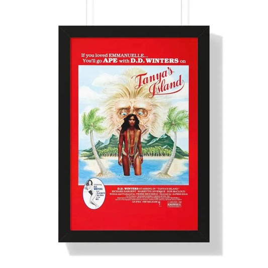 TANYA'S ISLAND 1980 - Framed Movie Poster 16″ x 24″ Black - The Sticker Space