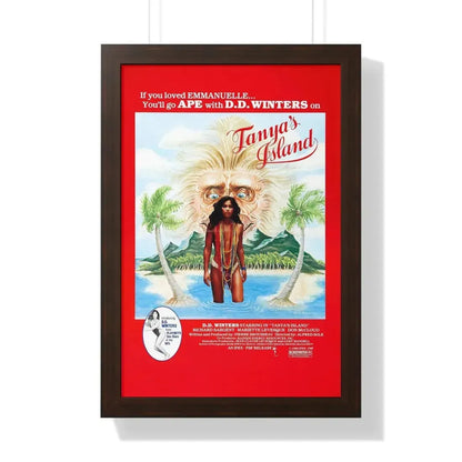 TANYA'S ISLAND 1980 - Framed Movie Poster 16″ x 24″ Walnut - The Sticker Space