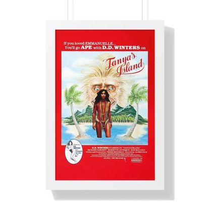 TANYA'S ISLAND 1980 - Framed Movie Poster 16″ x 24″ White - The Sticker Space