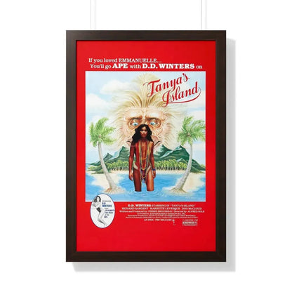 TANYA'S ISLAND 1980 - Framed Movie Poster 20" x 30" Walnut - The Sticker Space