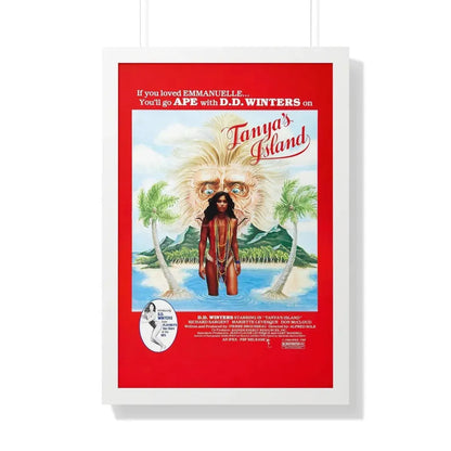 TANYA'S ISLAND 1980 - Framed Movie Poster 20" x 30" White - The Sticker Space