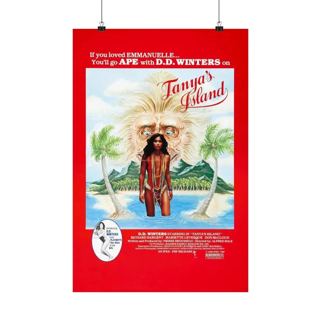 TANYA'S ISLAND 1980 - Paper Movie Poster 16″ x 24″ Matte - The Sticker Space