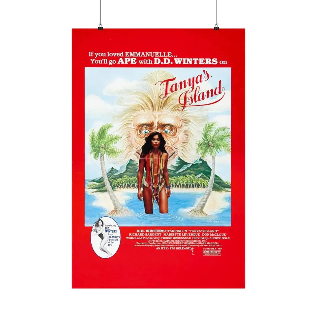TANYA'S ISLAND 1980 - Paper Movie Poster 24″ x 36″ Matte - The Sticker Space