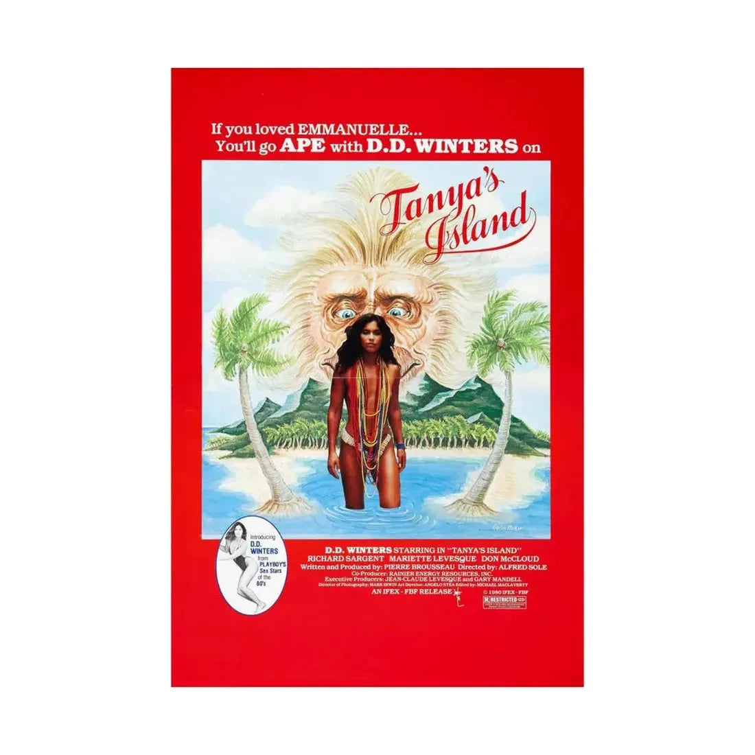 TANYA'S ISLAND 1980 - Paper Movie Poster - The Sticker Space