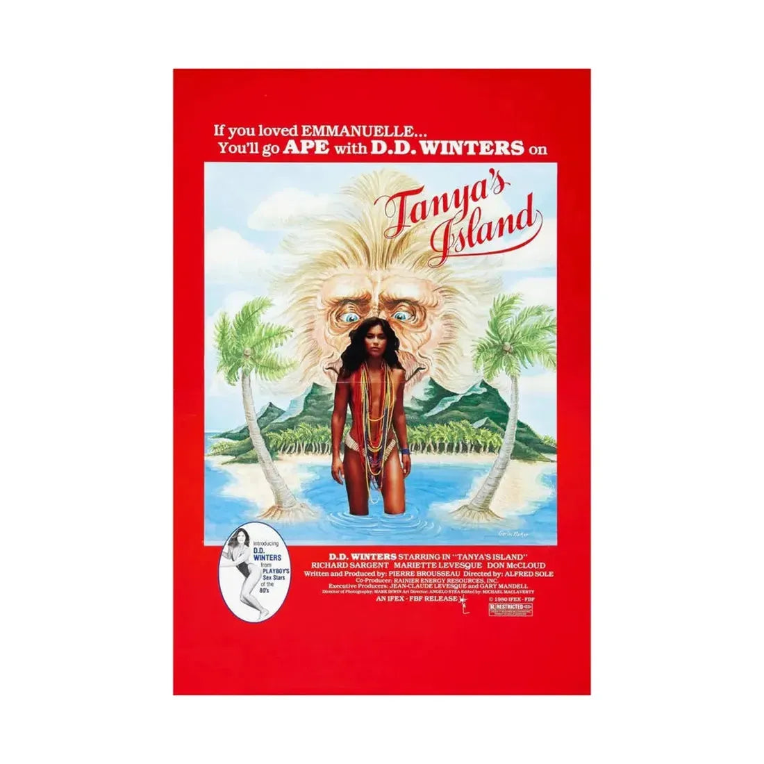 TANYA'S ISLAND 1980 - Paper Movie Poster - The Sticker Space