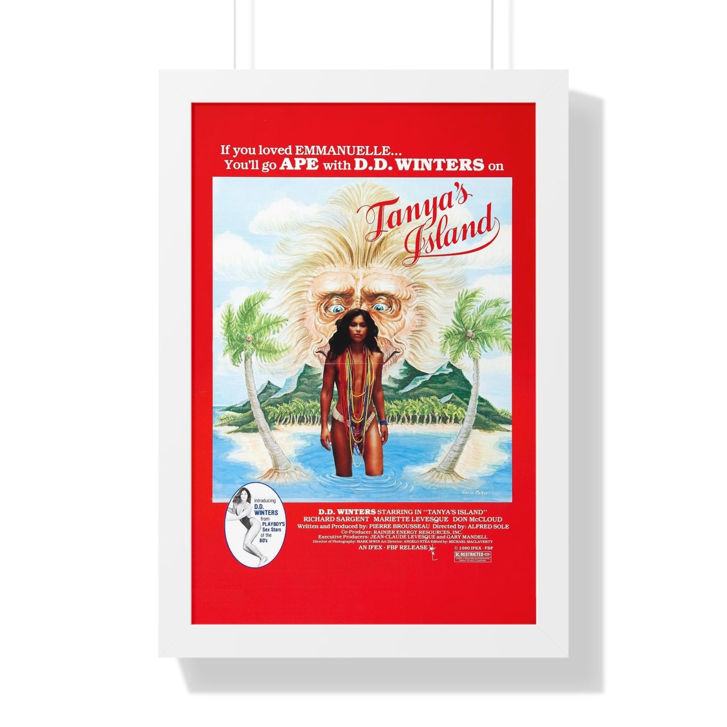 TANYA'S ISLAND 1980 - Framed Movie Poster-16″ x 24″-The Sticker Space