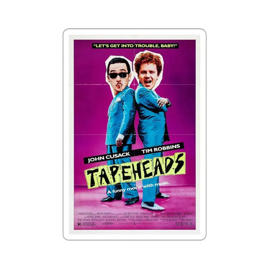 Tapeheads 1988 Movie Poster STICKER Vinyl Die-Cut Decal 6 Inch - The Sticker Space