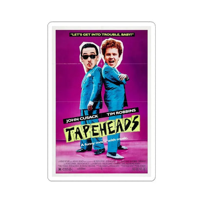 Tapeheads 1988 Movie Poster - STICKER Vinyl Kiss-Cut Decal 4 Inch White - The Sticker Space