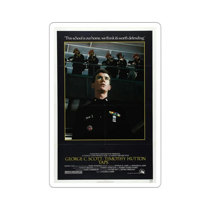 Taps 1981 Movie Poster STICKER Vinyl Die-Cut Decal 4 Inch - The Sticker Space