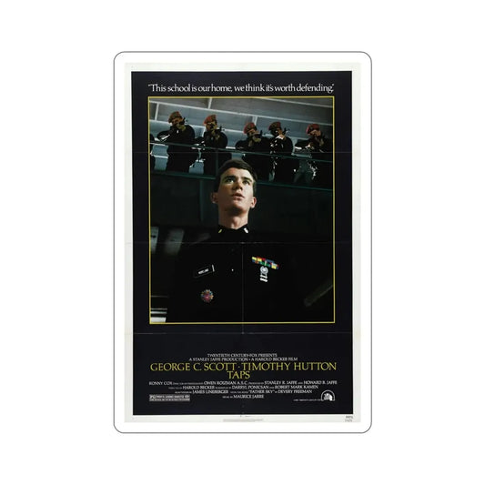 Taps 1981 Movie Poster STICKER Vinyl Die-Cut Decal 6 Inch - The Sticker Space