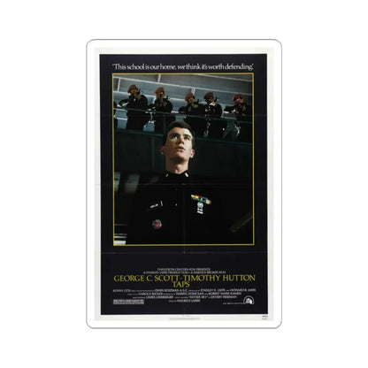 Taps 1981 Movie Poster - STICKER Vinyl Kiss-Cut Decal 2 Inch White - The Sticker Space