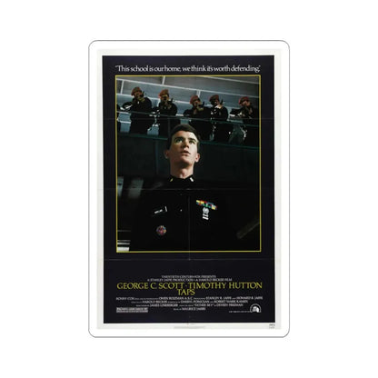 Taps 1981 Movie Poster - STICKER Vinyl Kiss-Cut Decal 3 Inch White - The Sticker Space