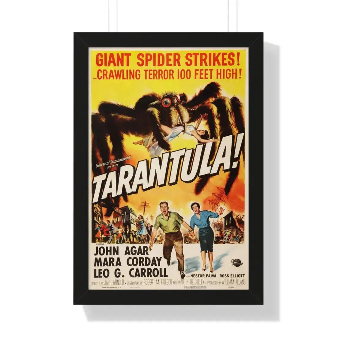TARANTULA! 1955 - Framed Movie Poster 16″ x 24″ Black - The Sticker Space