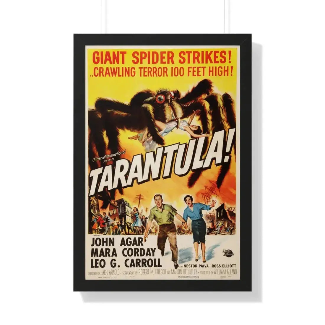 TARANTULA! 1955 - Framed Movie Poster 20" x 30" Black - The Sticker Space