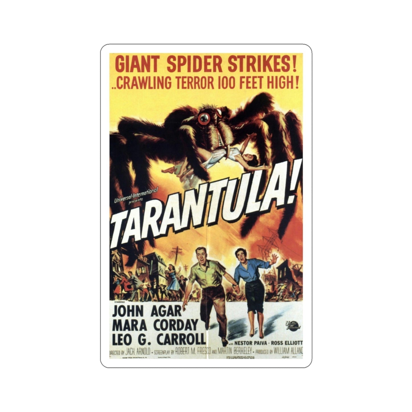 Tarantula 1955 Movie Poster STICKER Vinyl Die-Cut Decal-3 Inch-The Sticker Space