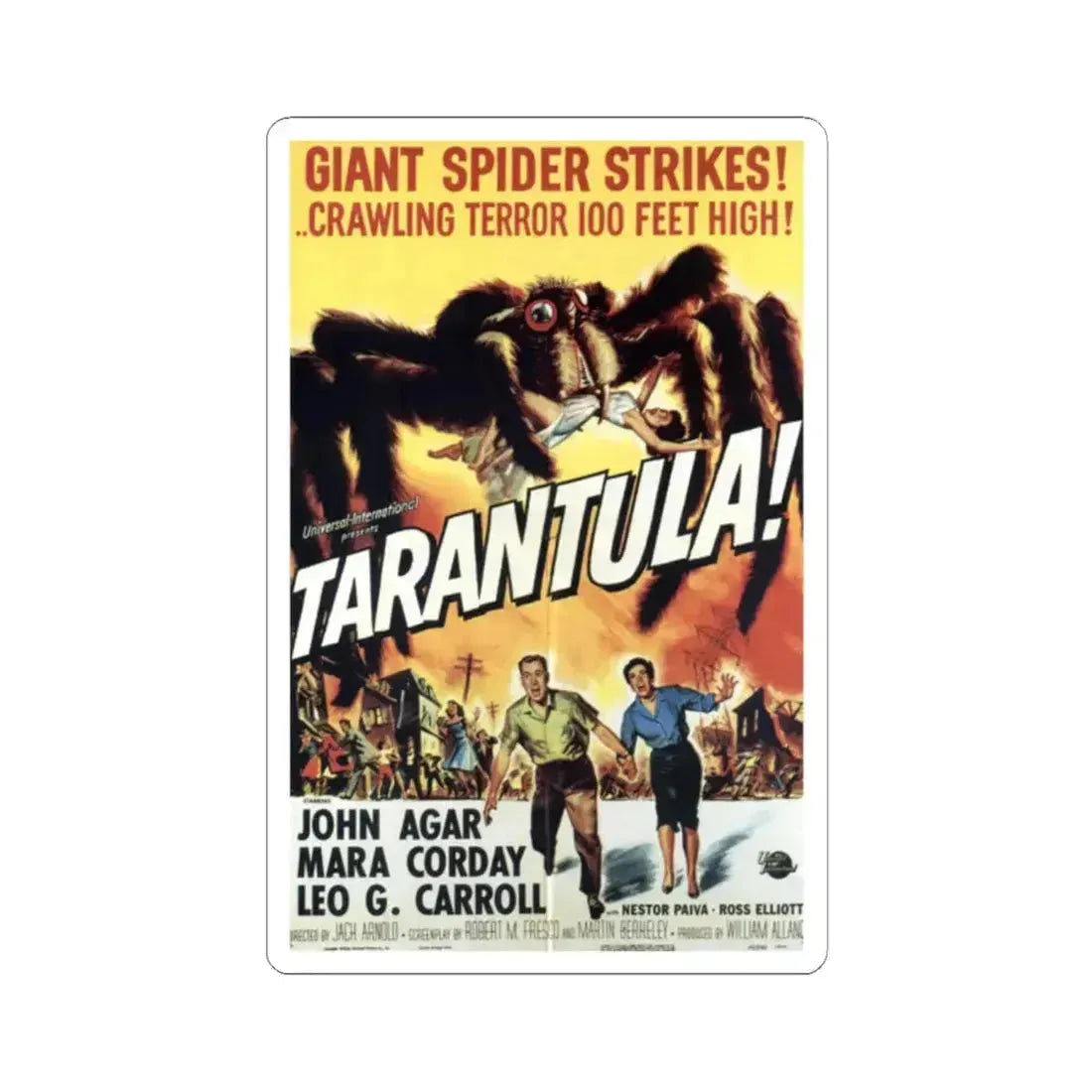 Tarantula 1955 Movie Poster - STICKER Vinyl Kiss-Cut Decal 2 Inch White - The Sticker Space
