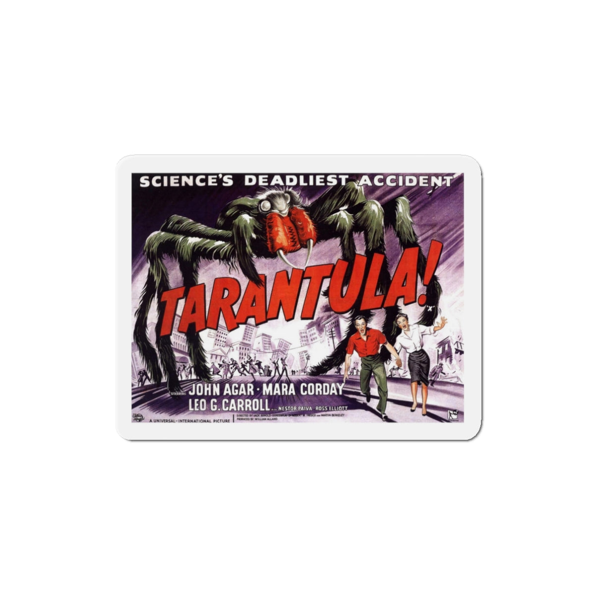 Tarantula 1955 v2 Movie Poster Die-Cut Magnet-3" x 3"-The Sticker Space