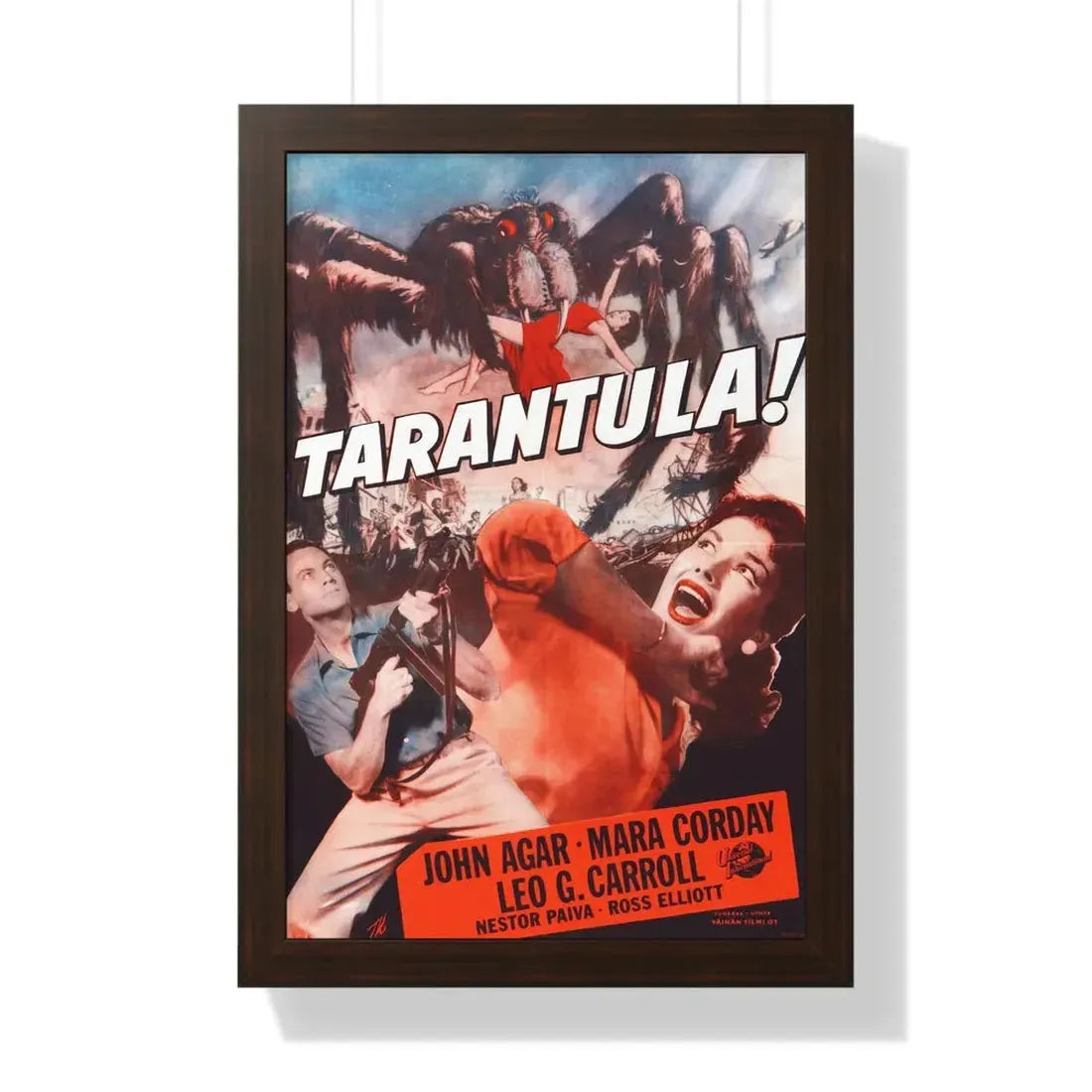TARANTULA! (2) 1955 - Framed Movie Poster 16″ x 24″ Walnut - The Sticker Space