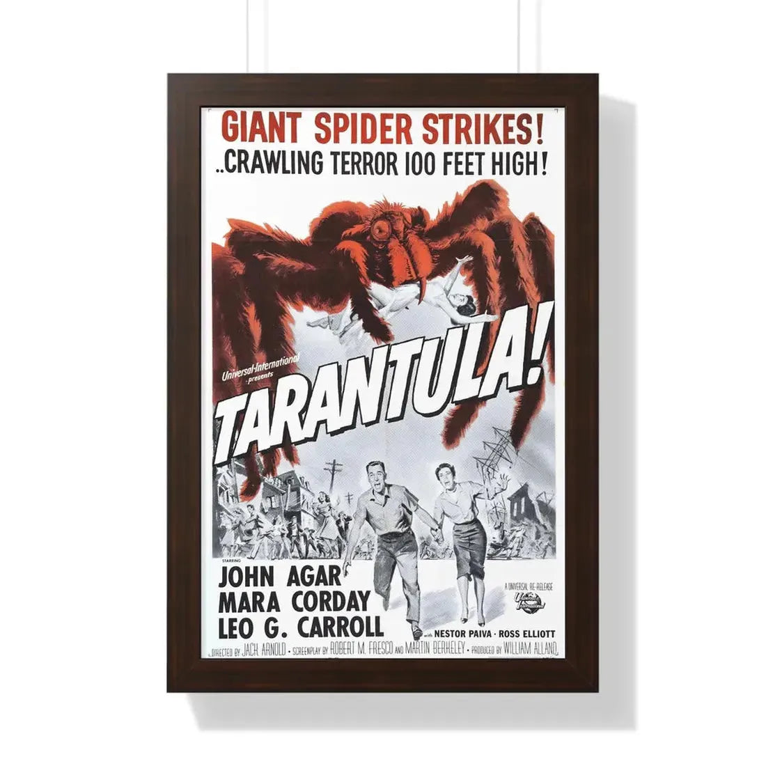 TARANTULA! (3) 1955 - Framed Movie Poster 16″ x 24″ Walnut - The Sticker Space