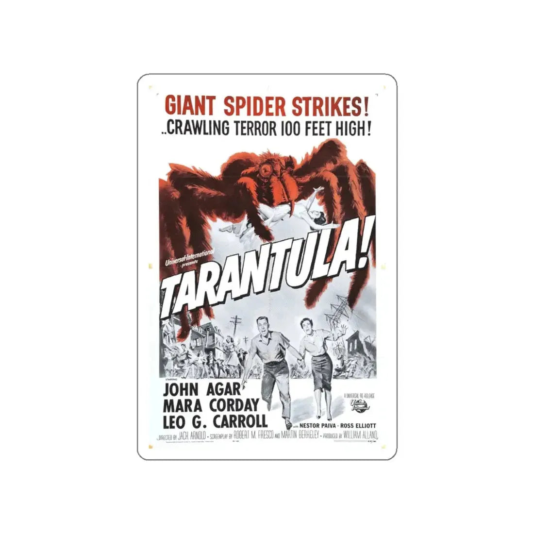 TARANTULA! (3) 1955 Movie Poster STICKER Vinyl Die-Cut Decal 6 Inch - The Sticker Space