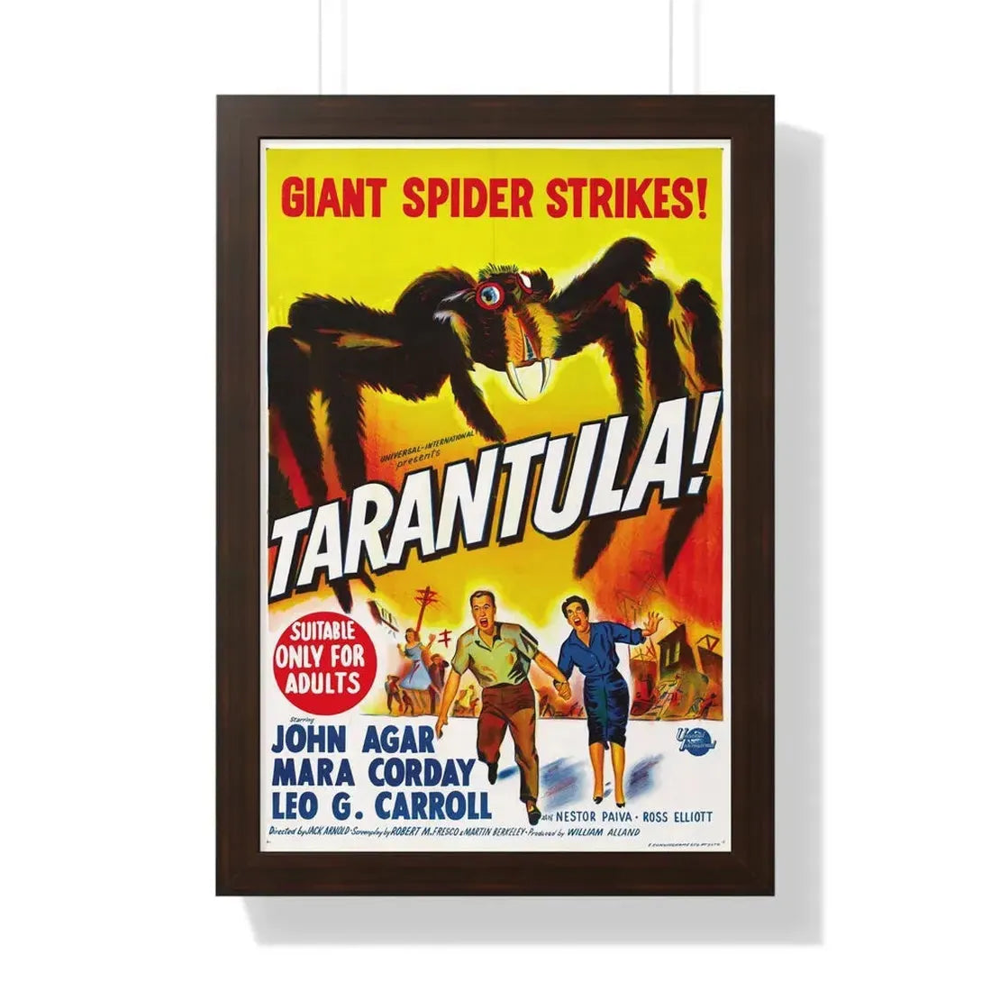 TARANTULA! (4) 1955 - Framed Movie Poster 16″ x 24″ Walnut - The Sticker Space