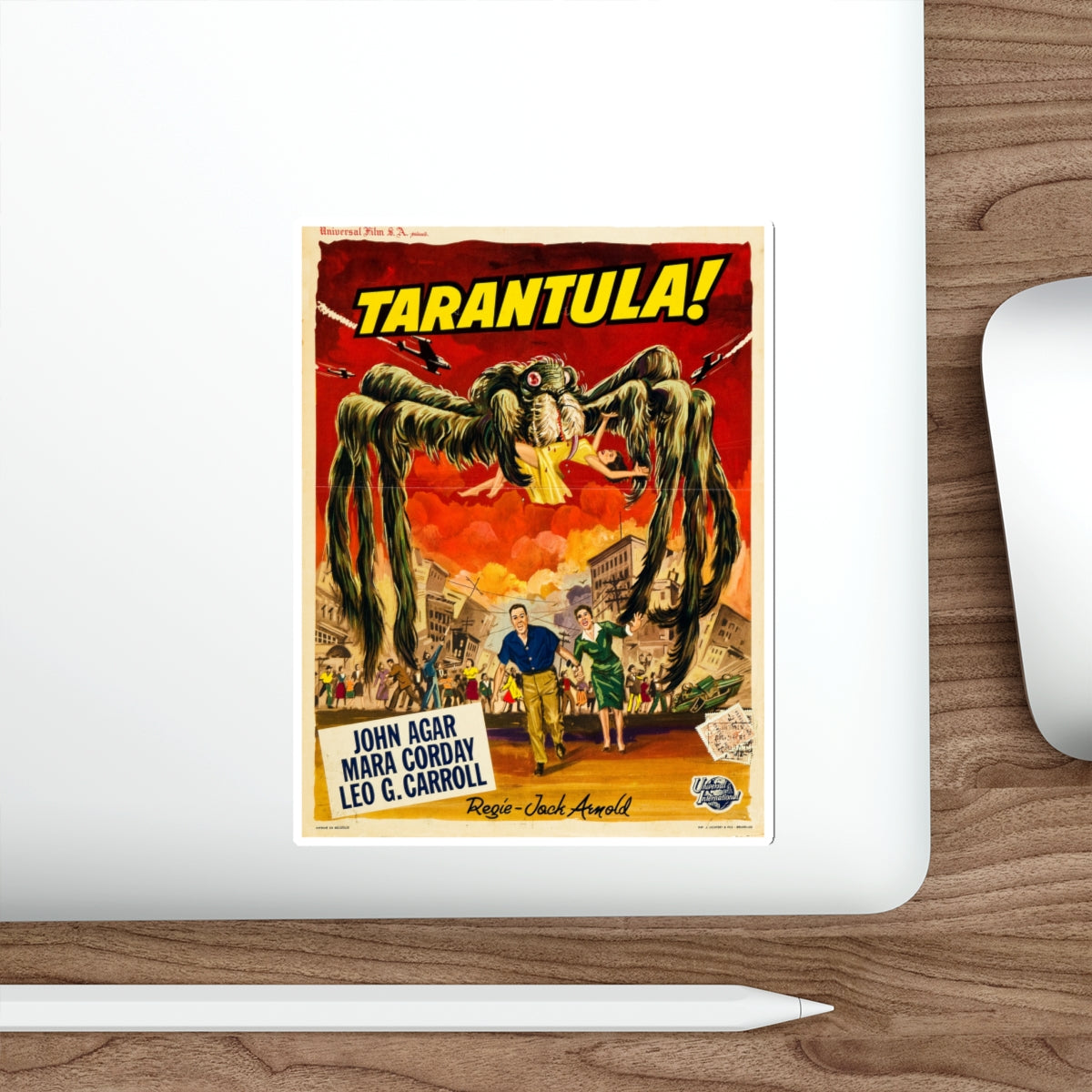 TARANTULA! (BELGIAN) 1955 Movie Poster STICKER Vinyl Die-Cut Decal-The Sticker Space