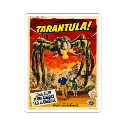 TARANTULA! (BELGIAN) 1955 Movie Poster - STICKER Vinyl Kiss-Cut Decal 2 Inch White - The Sticker Space