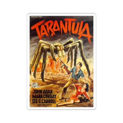 TARANTULA (GERMAN) 1955 Movie Poster - STICKER Vinyl Kiss-Cut Decal 4 Inch White - The Sticker Space