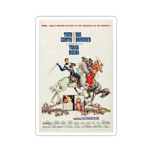 Taras Bulba 1962 Movie Poster STICKER Vinyl Die-Cut Decal 6 Inch - The Sticker Space