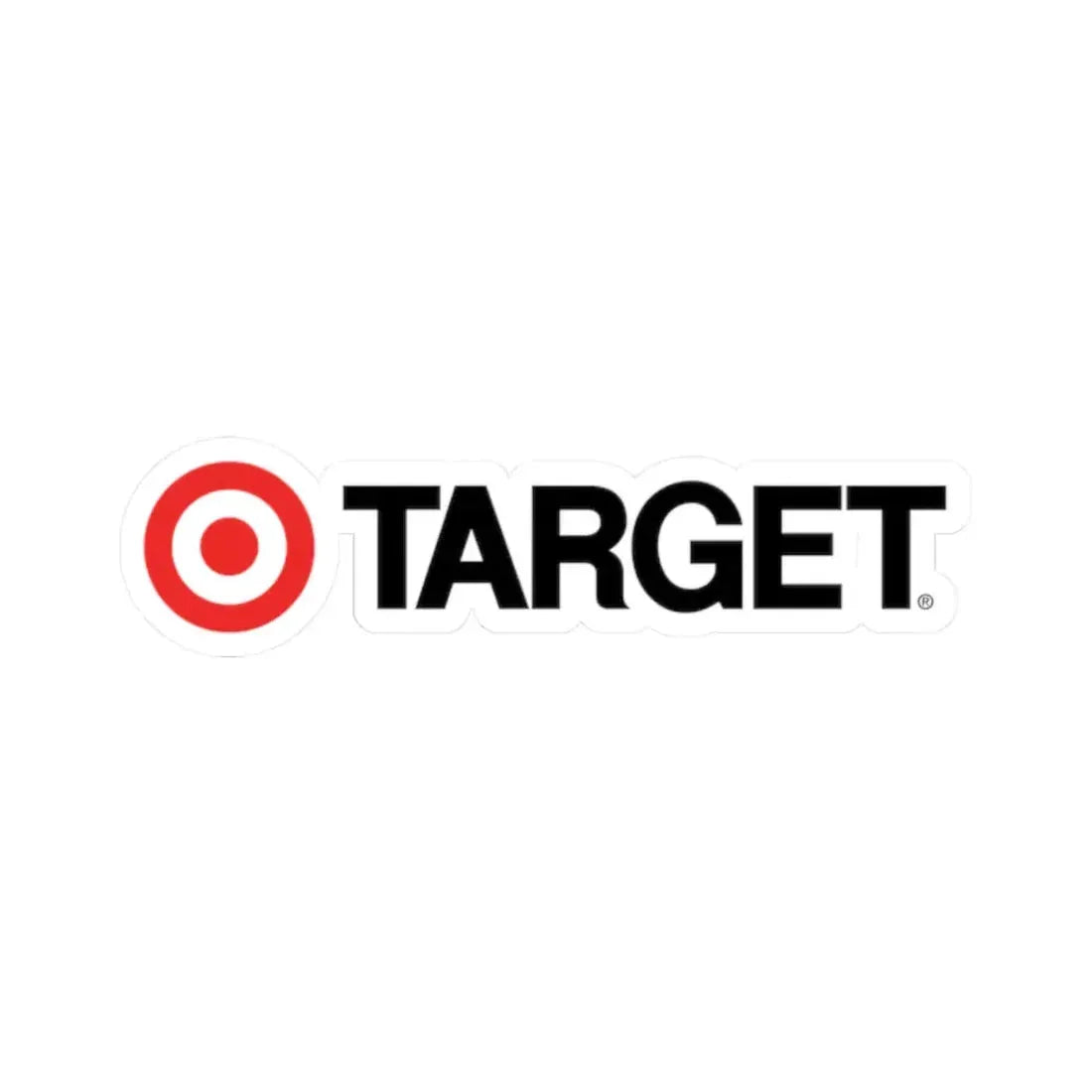 Target Corporation (1968) (Logo) STICKER Vinyl Kiss-Cut Decal 2 Inch White - The Sticker Space