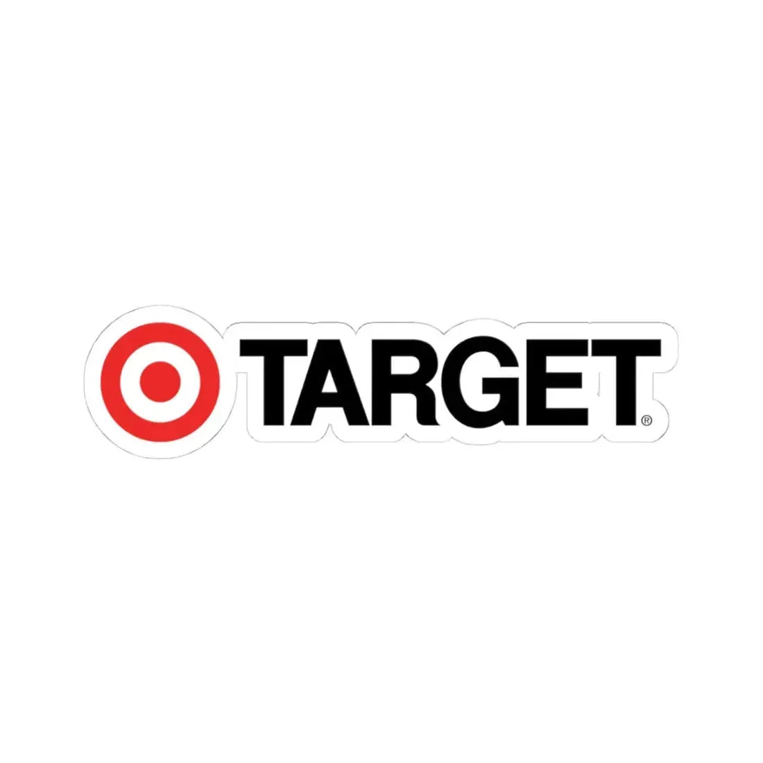 Target Corporation (1968) (Logo) STICKER Vinyl Kiss-Cut Decal 4 Inch White - The Sticker Space